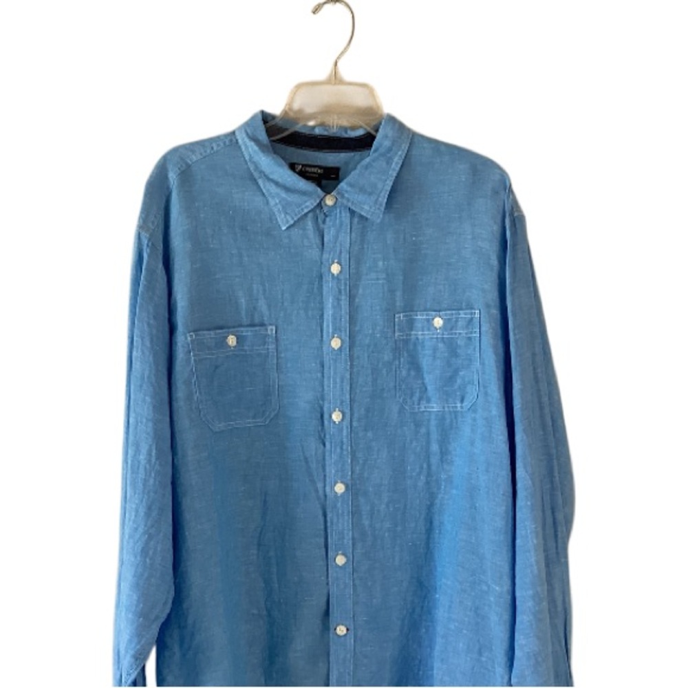 Cremieux Linen Button Down Shirt XXL - Picture 2 of 10